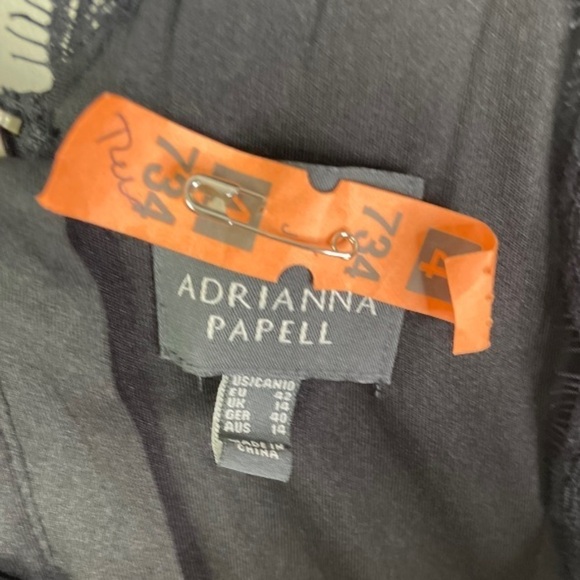 Adrianna Papell Women’s Black Lace Sleeveless Midi Dress - Picture 3 of 5